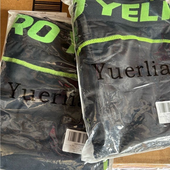 3/4 Compression Pants Cool Dry CapriTights Workout Running Sports Tights 2 pairs - Picture 4 of 5